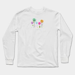 Decorative abstract flowers Long Sleeve T-Shirt